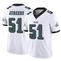 Elroe P.Eagles #51 Cam Jurgens Player White Limited Vapor F.U.S.E. Home Game Stitched Jerseys