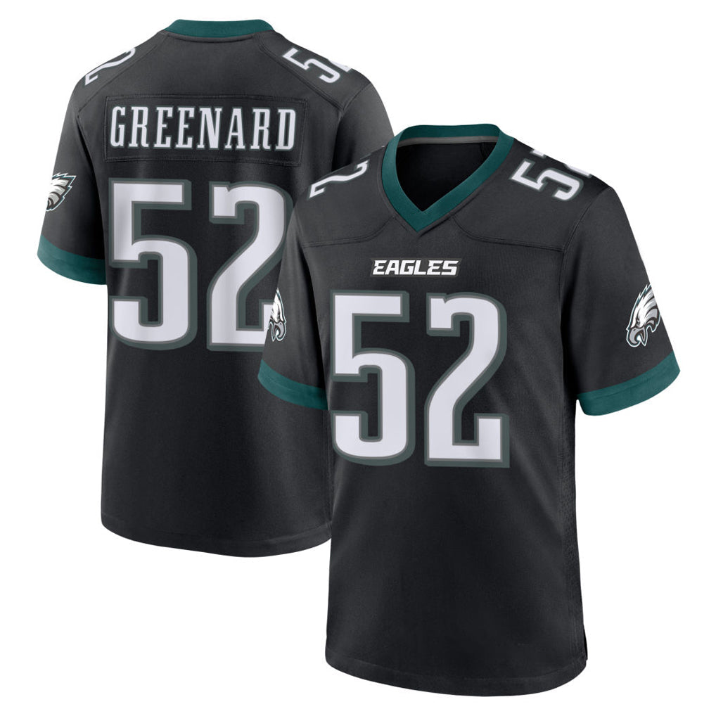 Elroe P.Eagles #52 Jonathan Greenard Player Black Game Home Stitched Jerseys