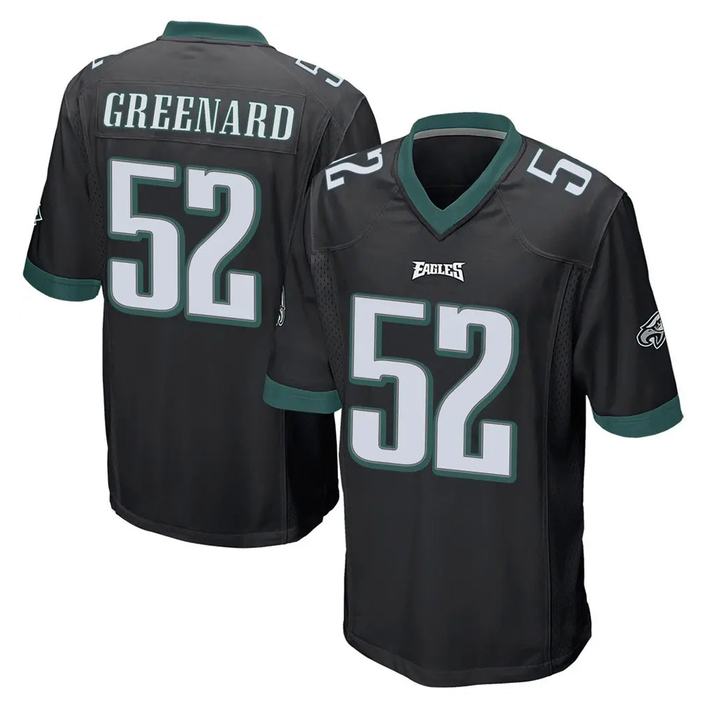 Elroe P.Eagles #52 Jonathan Greenard Player Black Home Game Stitched Jerseys
