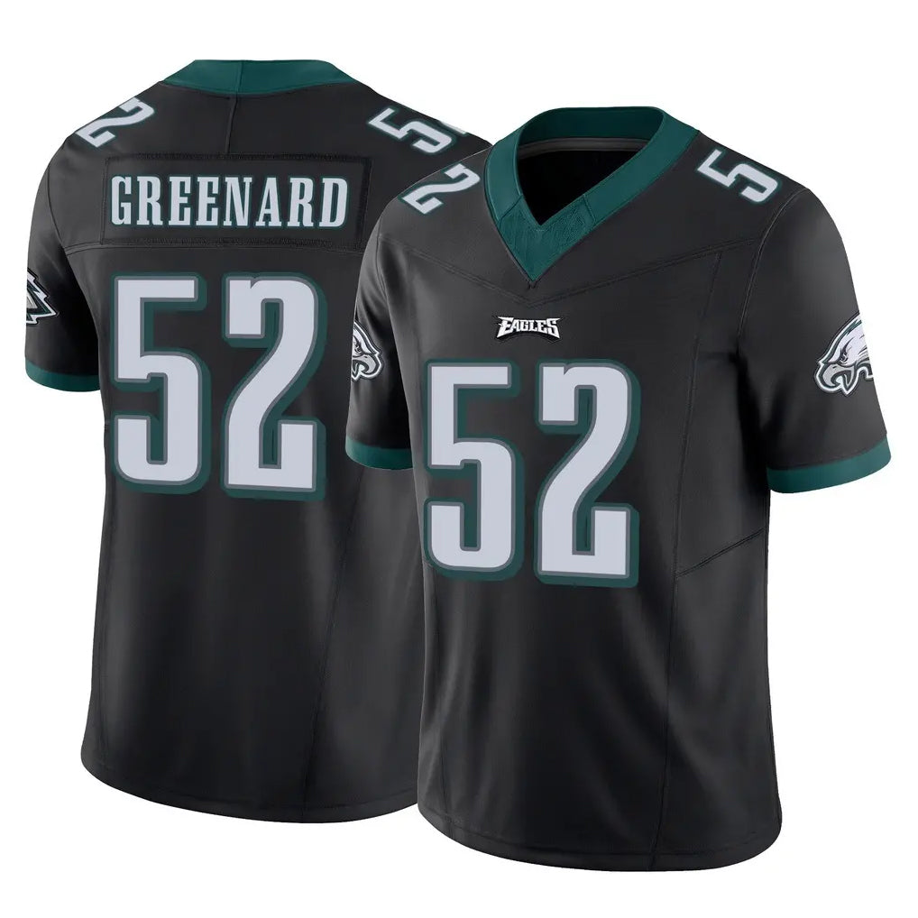 Elroe P.Eagles #52 Jonathan Greenard Player Black Limited Vapor F.U.S.E. Home Game Stitched Jerseys