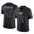 Elroe P.Eagles #52 Jonathan Greenard Player Black Reflective Limited Home Game Stitched Jerseys