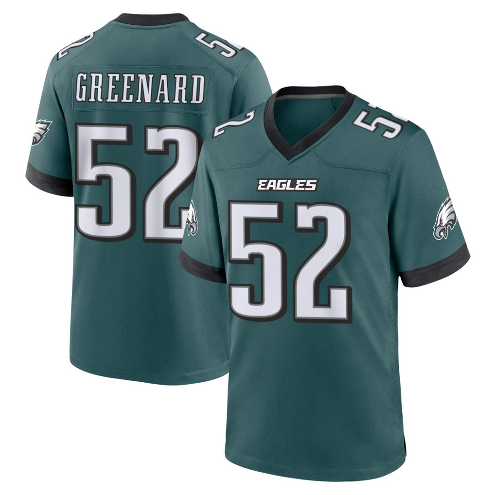 Elroe P.Eagles #52 Jonathan Greenard Player Green Home Game Stitched Jerseys