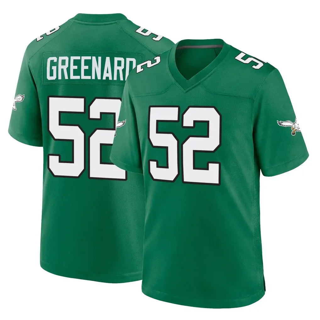Elroe P.Eagles #52 Jonathan Greenard Player Green Kelly Alternate Home Game Stitched Jerseys