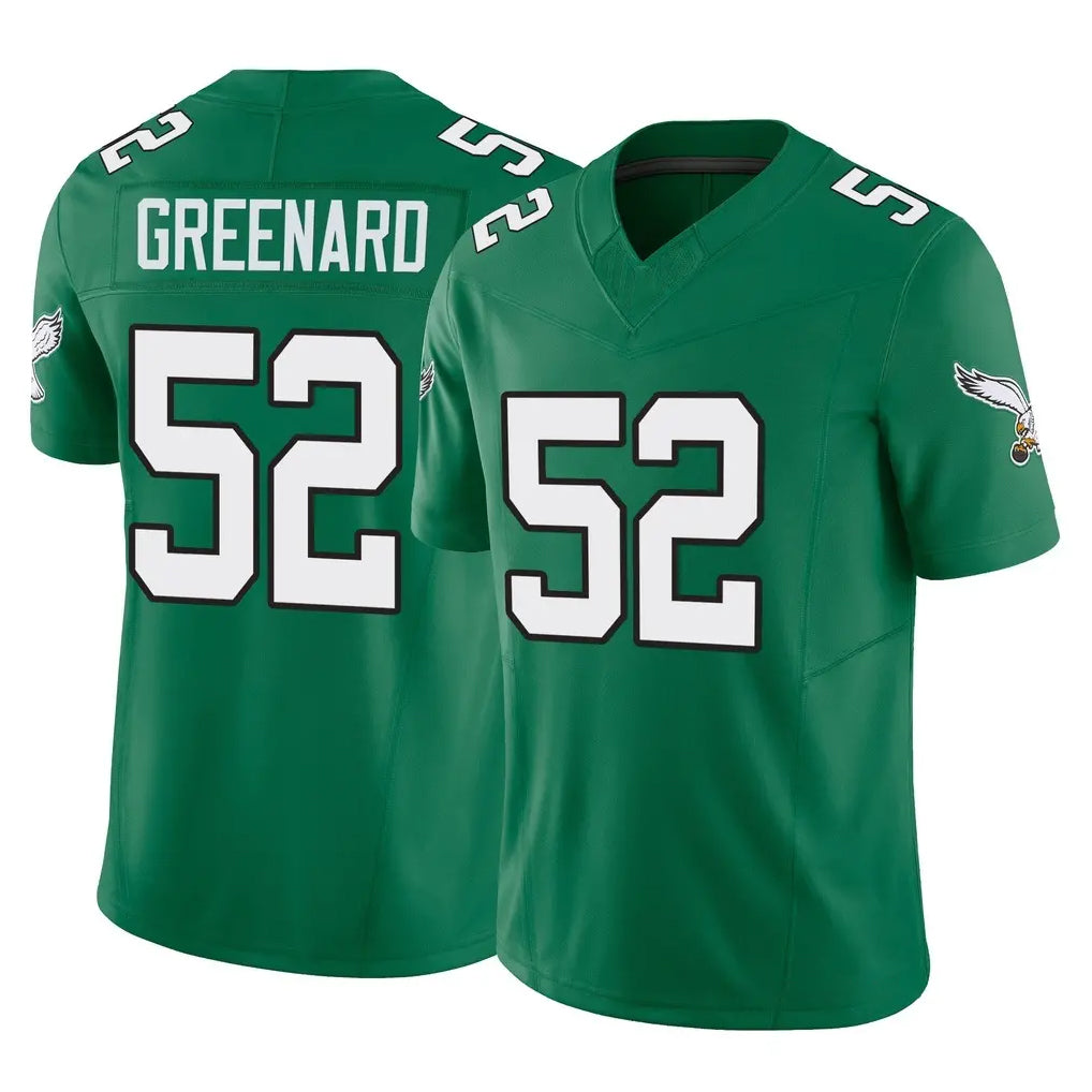 Elroe P.Eagles #52 Jonathan Greenard Player Green Kelly Alternate Vapor F.U.S.E. Home Game Stitched Jerseys
