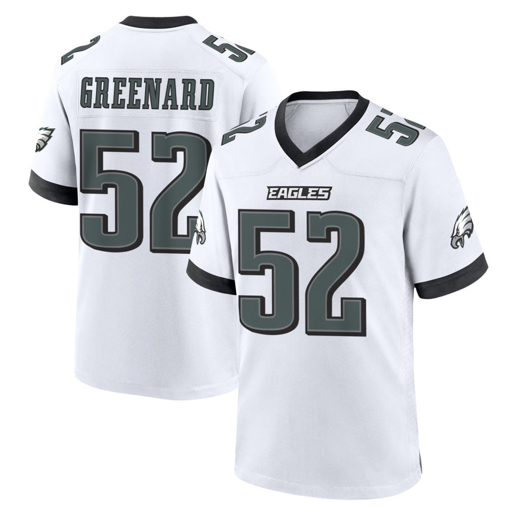 Elroe P.Eagles #52 Jonathan Greenard Player White Game Home Stitched Jerseys