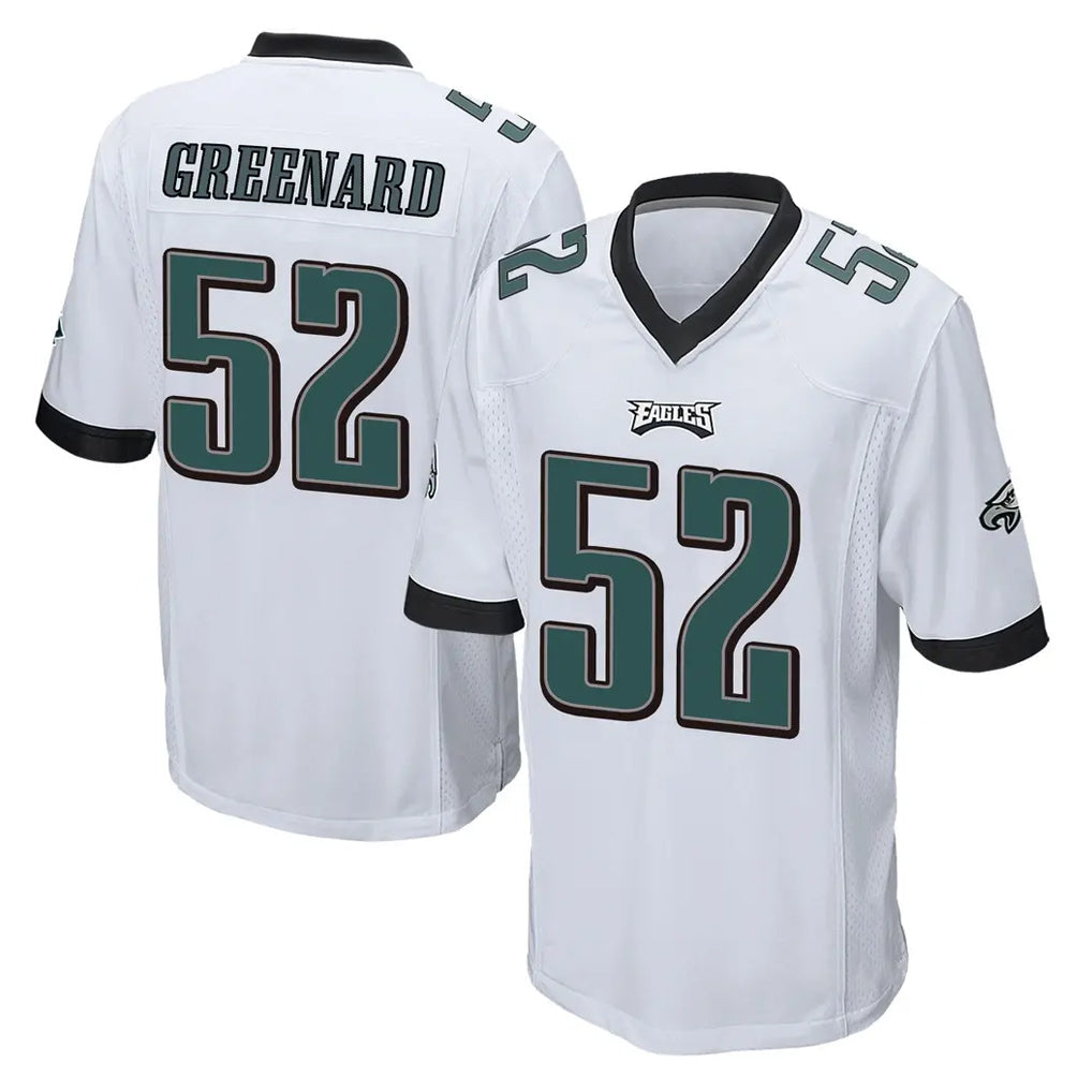 Elroe P.Eagles #52 Jonathan Greenard Player White Home Game Stitched Jerseys