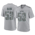 Elroe P.Eagles #53 Zack Baun Player Gray Atmosphere Fashion Home Game Stitched Jerseys