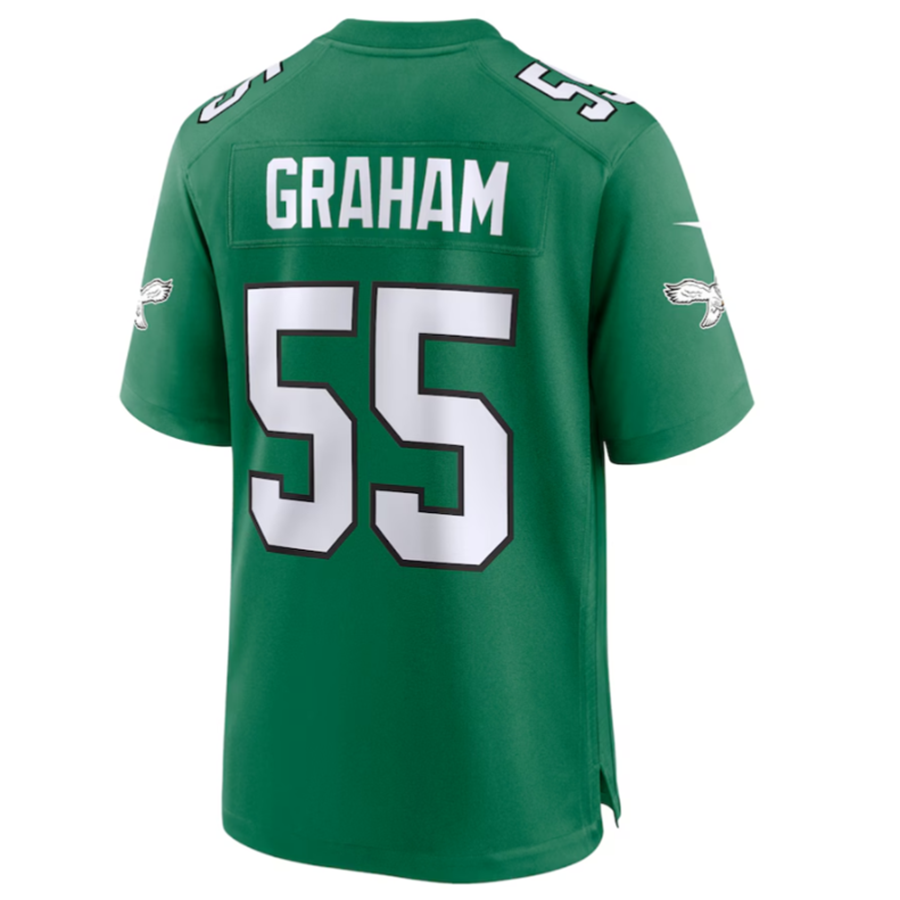 Elroe P.Eagles #55 Brandon Graham Green Alternate Game Jersey Stitched American Jerseys