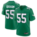Elroe P.Eagles #55 Brandon Graham Kelly Green Alternate Game Stitched Jerseys