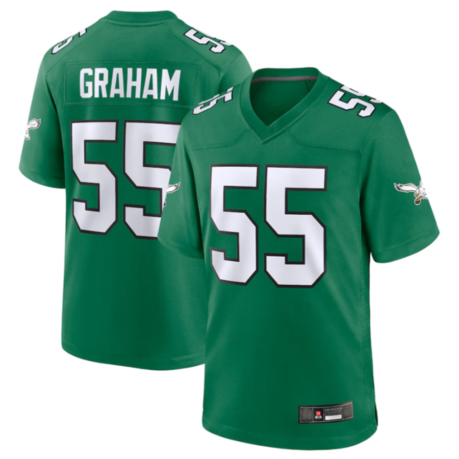 Elroe P.Eagles #55 Brandon Graham Kelly Green Alternate Game Stitched Jerseys