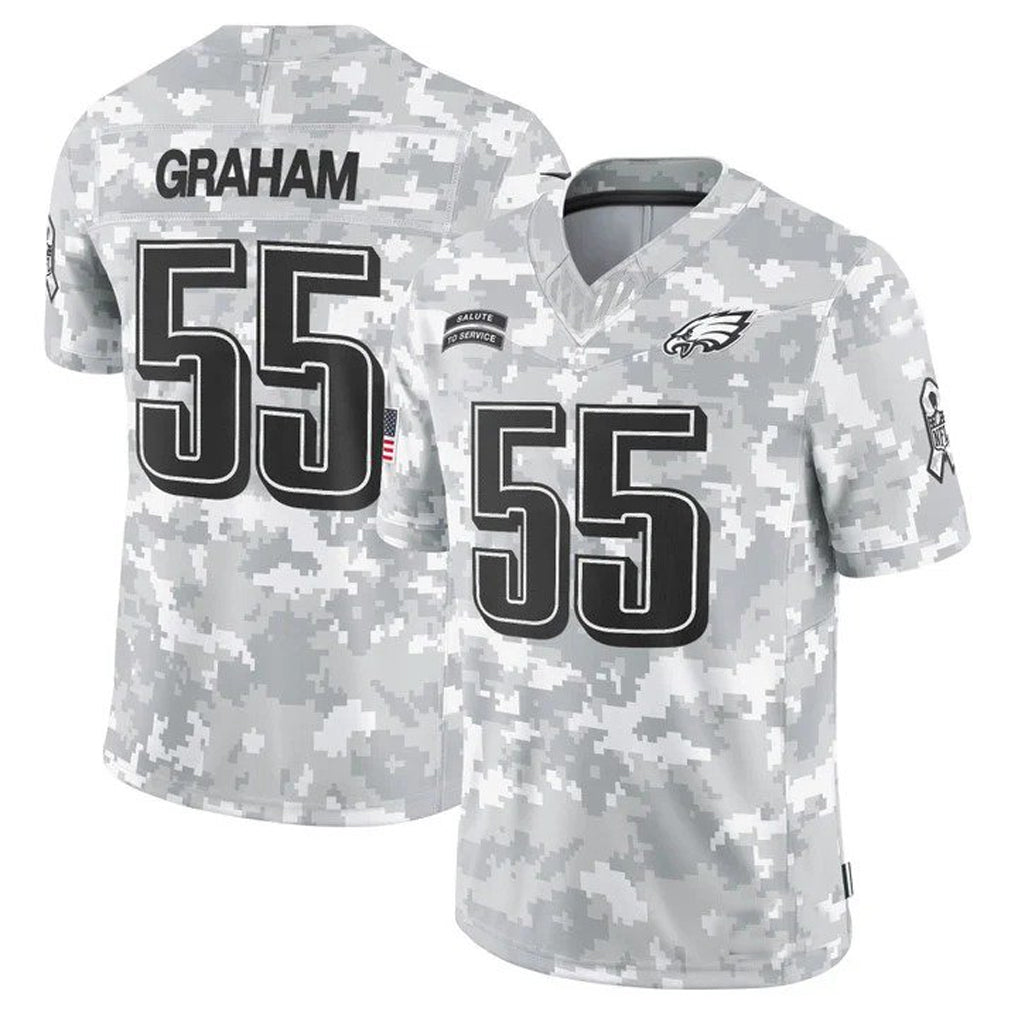 Elroe P.Eagles #55 Brandon Graham Player Arctic Camo Salute to Service Limited Stitched Jerseys