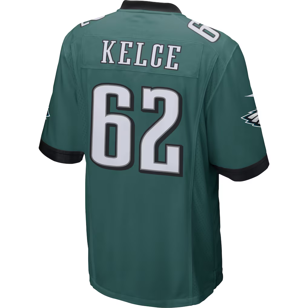 Elroe P.Eagles #62 Jason Kelce Midnight Green Game Stitched Jerseys