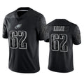 Elroe P.Eagles #62 Jason Kelce Player Black REFLECTIVE Limited Stitched Jerseys