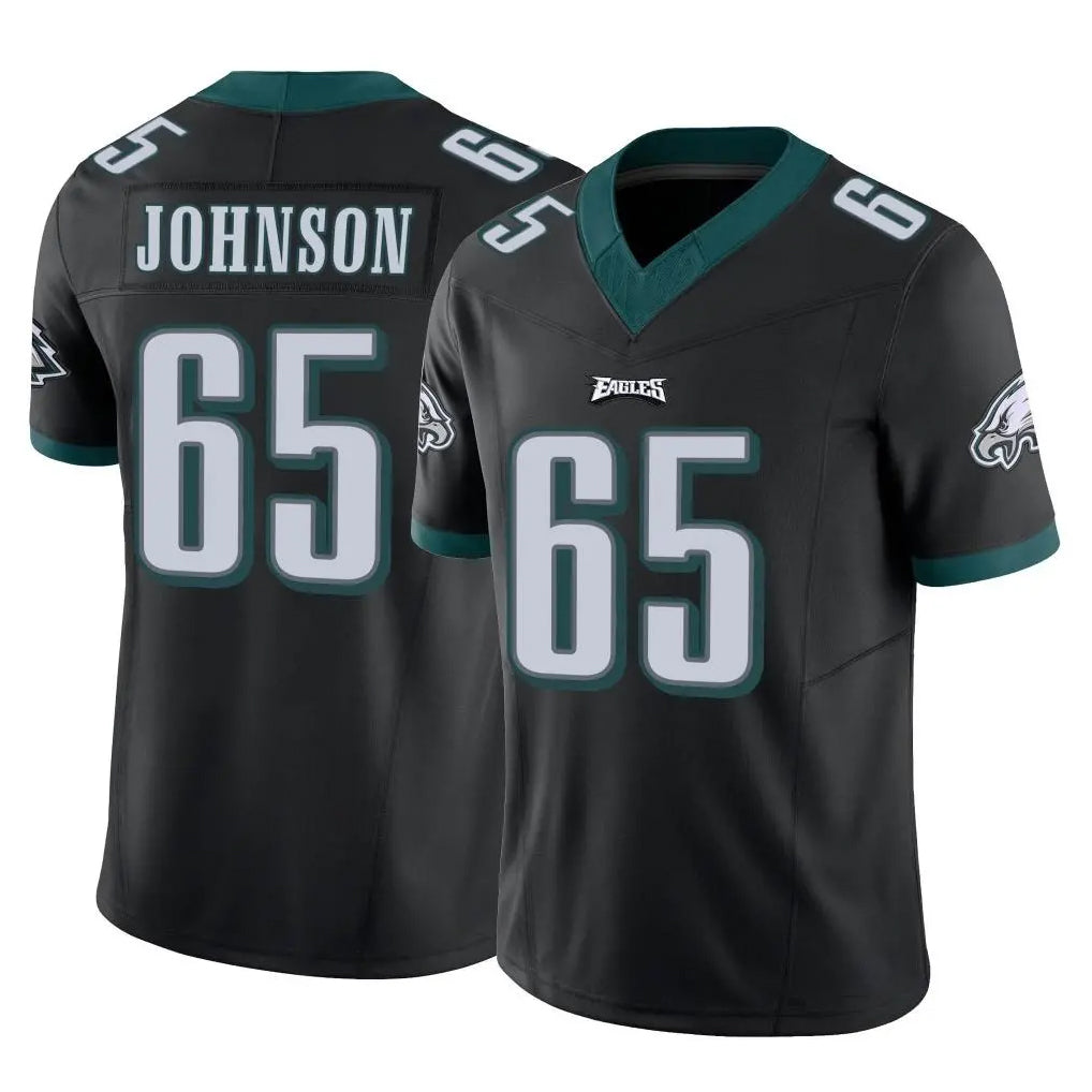 Elroe P.Eagles #65 Lane Johnson Player Black Limited Vapor F.U.S.E. Home Game Stitched Jerseys
