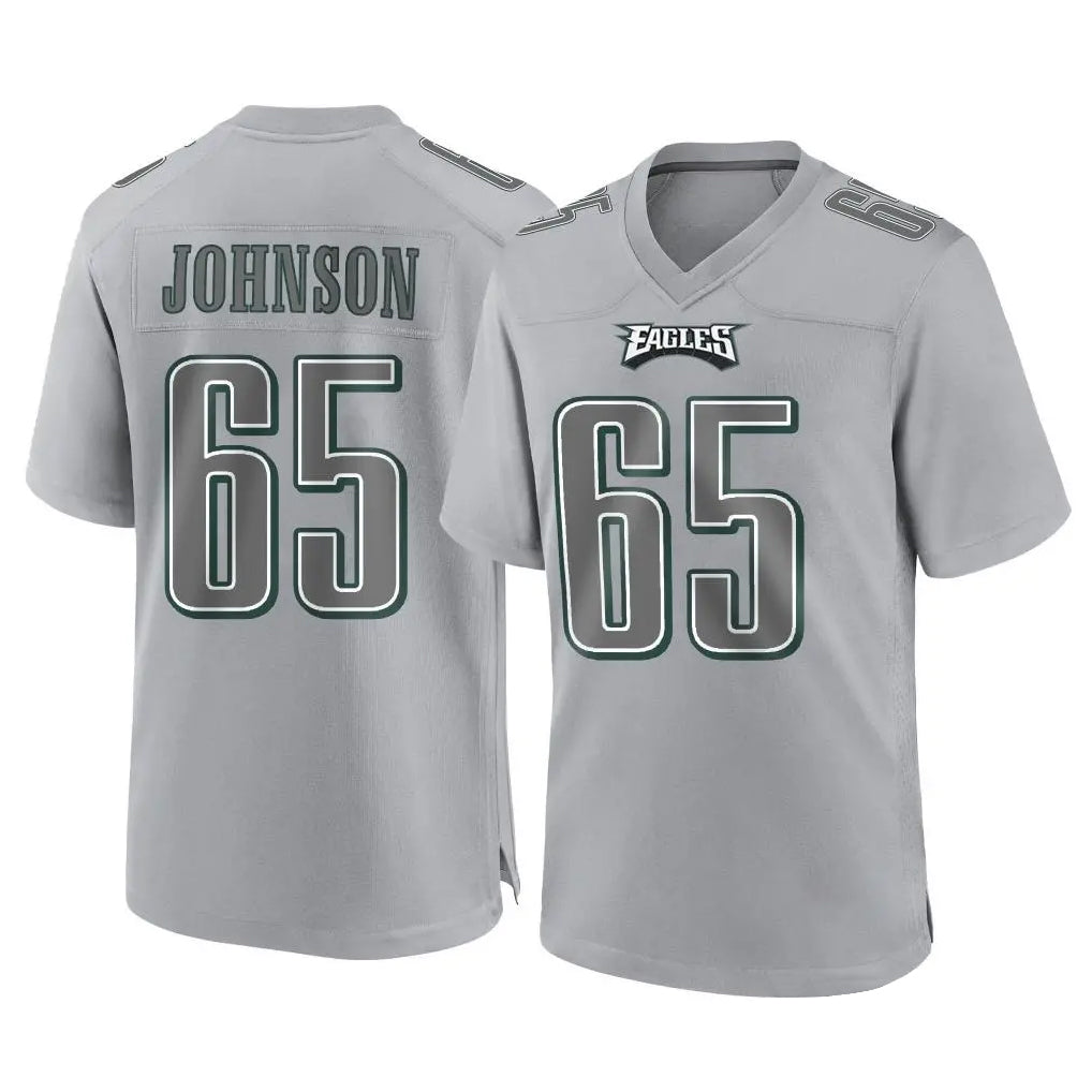 Elroe P.Eagles #65 Lane Johnson Player Gray Atmosphere Fashion Home Game Stitched Jerseys