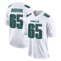 Elroe P.Eagles #65 Lane Johnson Player White Tundra Fashion Home Game Stitched Jerseys