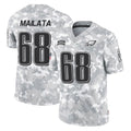Elroe P.Eagles #68 Jordan Mailata Player Arctic Camo Salute to Service Limited Game Stitched Jerseys