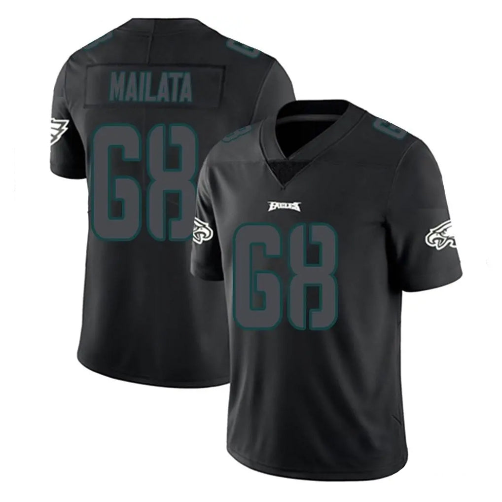 Elroe P.Eagles #68 Jordan Mailata Player Limited Black Impact Home Game Stitched Jerseys
