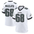 Elroe P.Eagles #68 Jordan Mailata Player White Game Home Stitched Jerseys