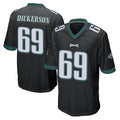 Elroe P.Eagles #69 Landon Dickerson Player Black Home Game Stitched Jerseys
