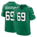 Elroe P.Eagles #69 Landon Dickerson Player Green Kelly Alternate Home Game Stitched Jerseys