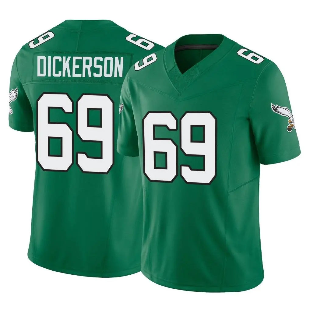 Elroe P.Eagles #69 Landon Dickerson Player Green Kelly Alternate Vapor F.U.S.E. Home Game Stitched Jerseys