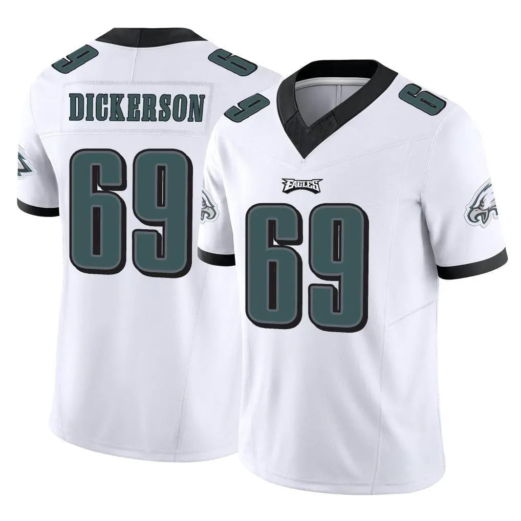 Elroe P.Eagles #69 Landon Dickerson Player White Limited Vapor F.U.S.E. Home Game Stitched Jerseys