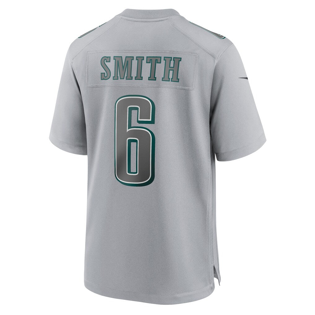 Elroe P.Eagles #6 DeVonta Smith Gray Atmosphere Fashion Game Stitched Jerseys