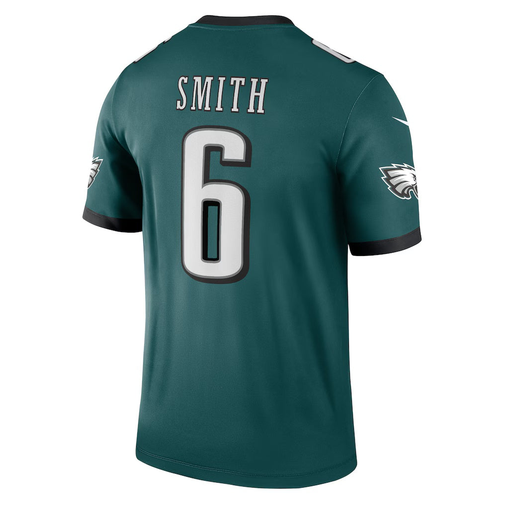 Elroe P.Eagles #6 DeVonta Smith Green Legend Player Performance Top Stitched Jerseys
