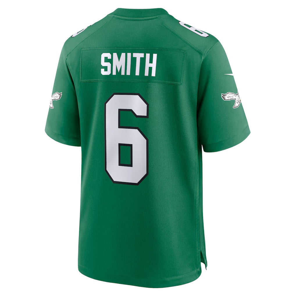 Elroe P.Eagles #6 DeVonta Smith Kelly Green Alternate Game Player Stitched Jerseys