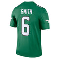 Elroe P.Eagles #6 DeVonta Smith Kelly Green Legend Player Performance Top Stitched Jerseys
