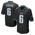 Elroe P.Eagles #6 DeVonta Smith Player Black Home Game Stitched Jerseys