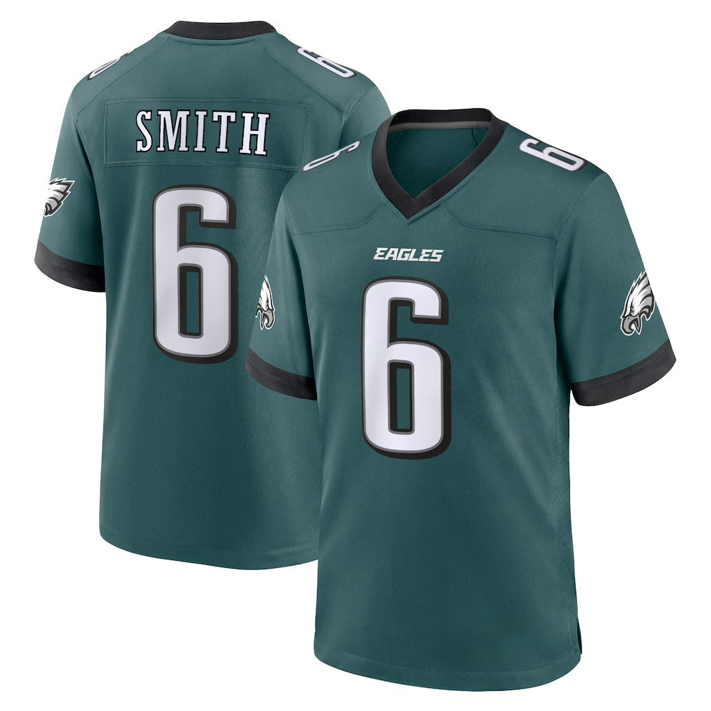 Elroe P.Eagles #6 DeVonta Smith Player Green Home Game Stitched Jerseys