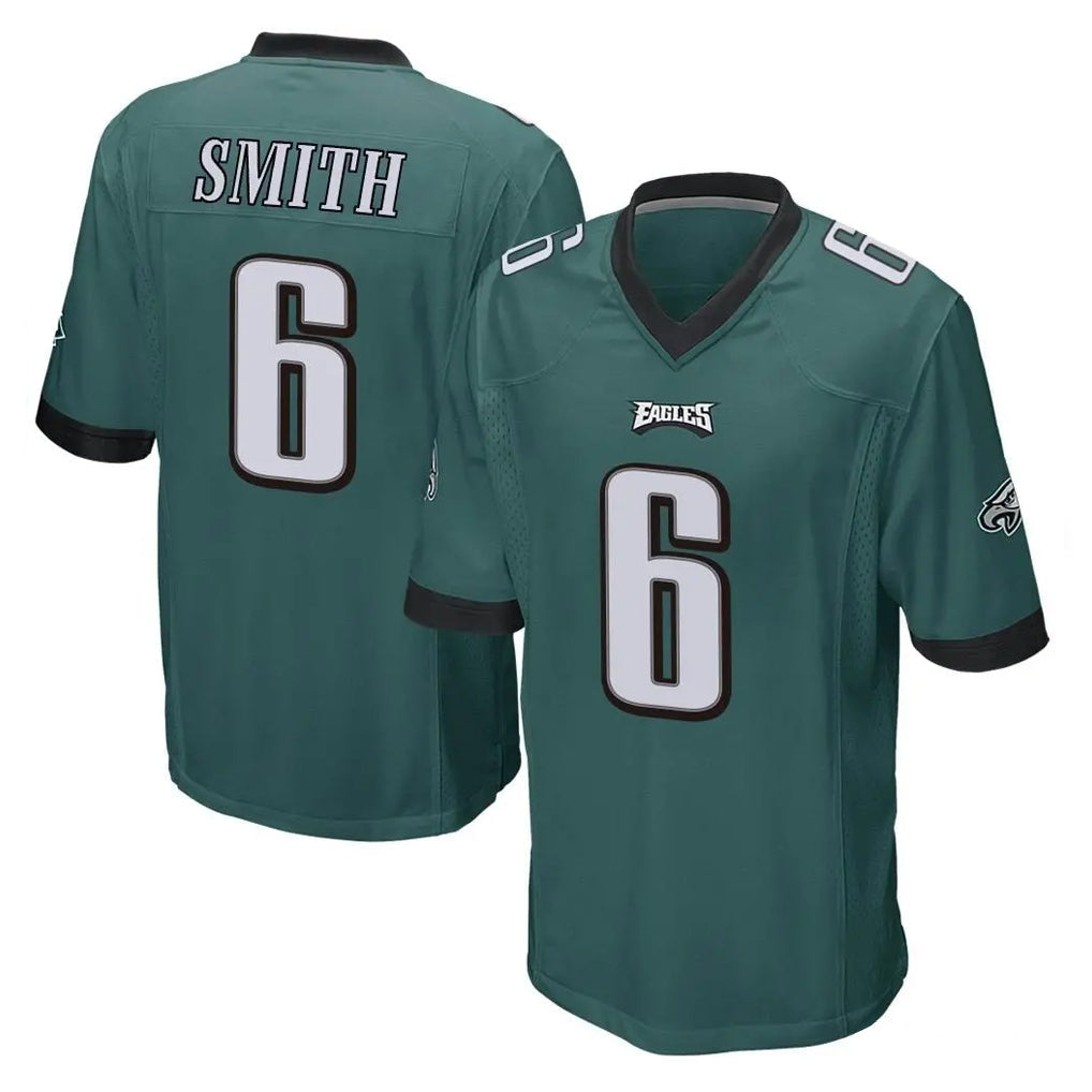 Elroe P.Eagles #6 DeVonta Smith Player Team Color Green Home Game Stitched Jerseys