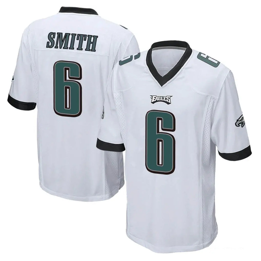 Elroe P.Eagles #6 DeVonta Smith Player White Home Game Stitched Jerseys