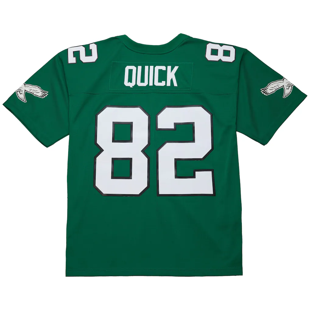 Elroe P.Eagles #82 Mike Quick Mitchell & Ness Kelly Green Legacy Replica Jersey
