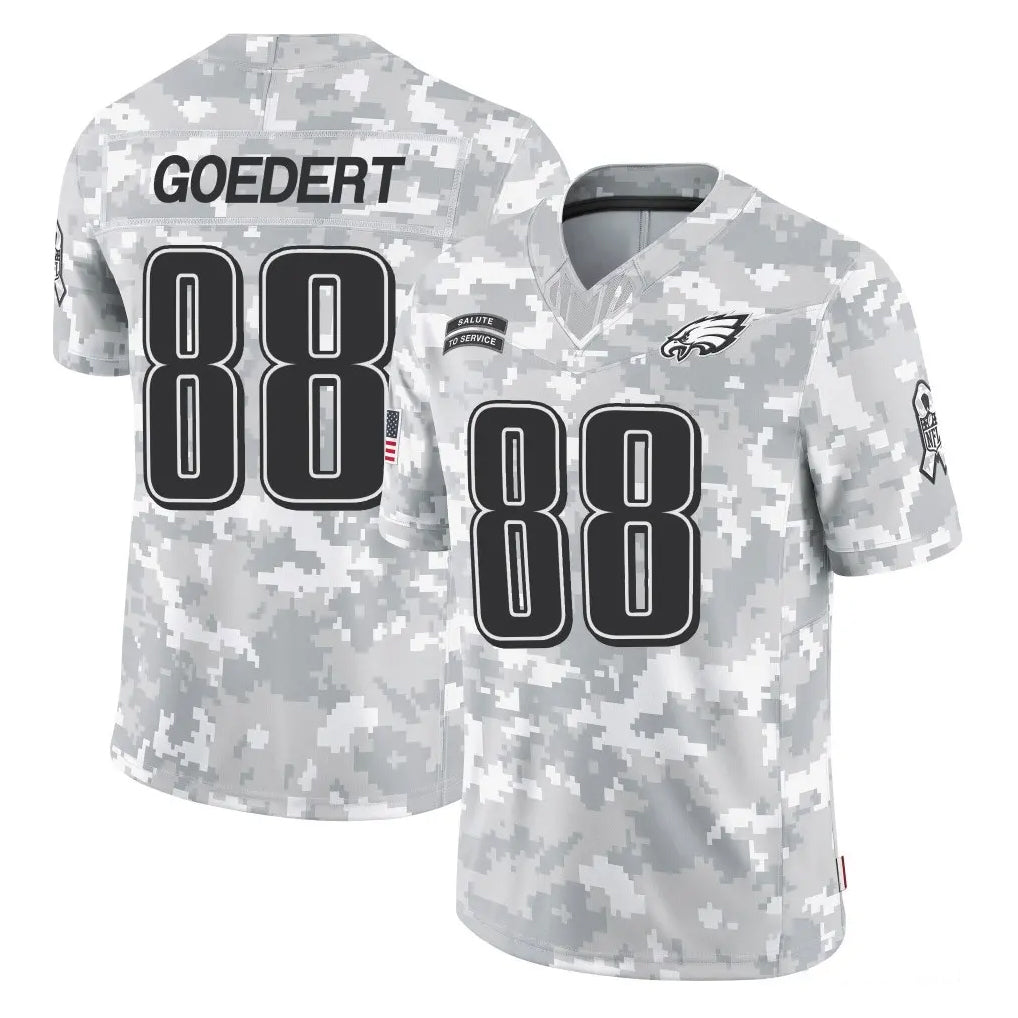Elroe P.Eagles #88 Dallas Goedert Player Arctic Camo Salute to Service Limited Game Stitched Jerseys