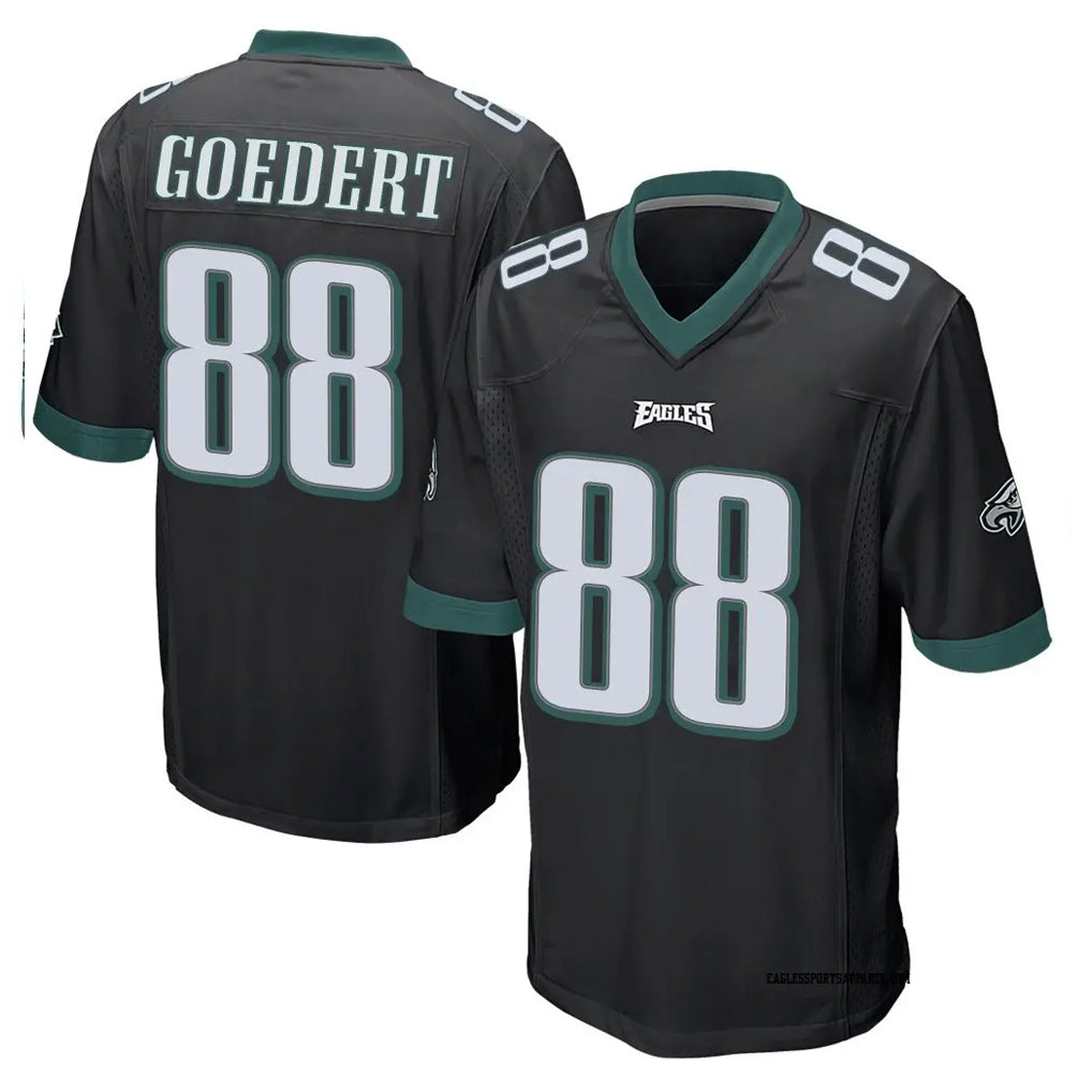 Elroe P.Eagles #88 Dallas Goedert Player Black Home Game Stitched Jerseys