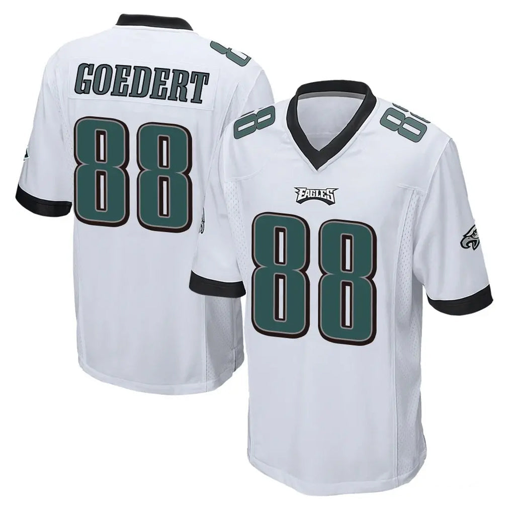 Elroe P.Eagles #88 Dallas Goedert Player White Home Game Stitched Jerseys