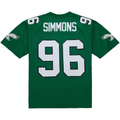 Elroe P.Eagles #96 Clyde Simmons Mitchell & Ness Kelly Green Legacy Replica Jersey