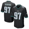 Elroe P.Eagles #97 Moro Ojomo Player Black Home Game Stitched Jerseys