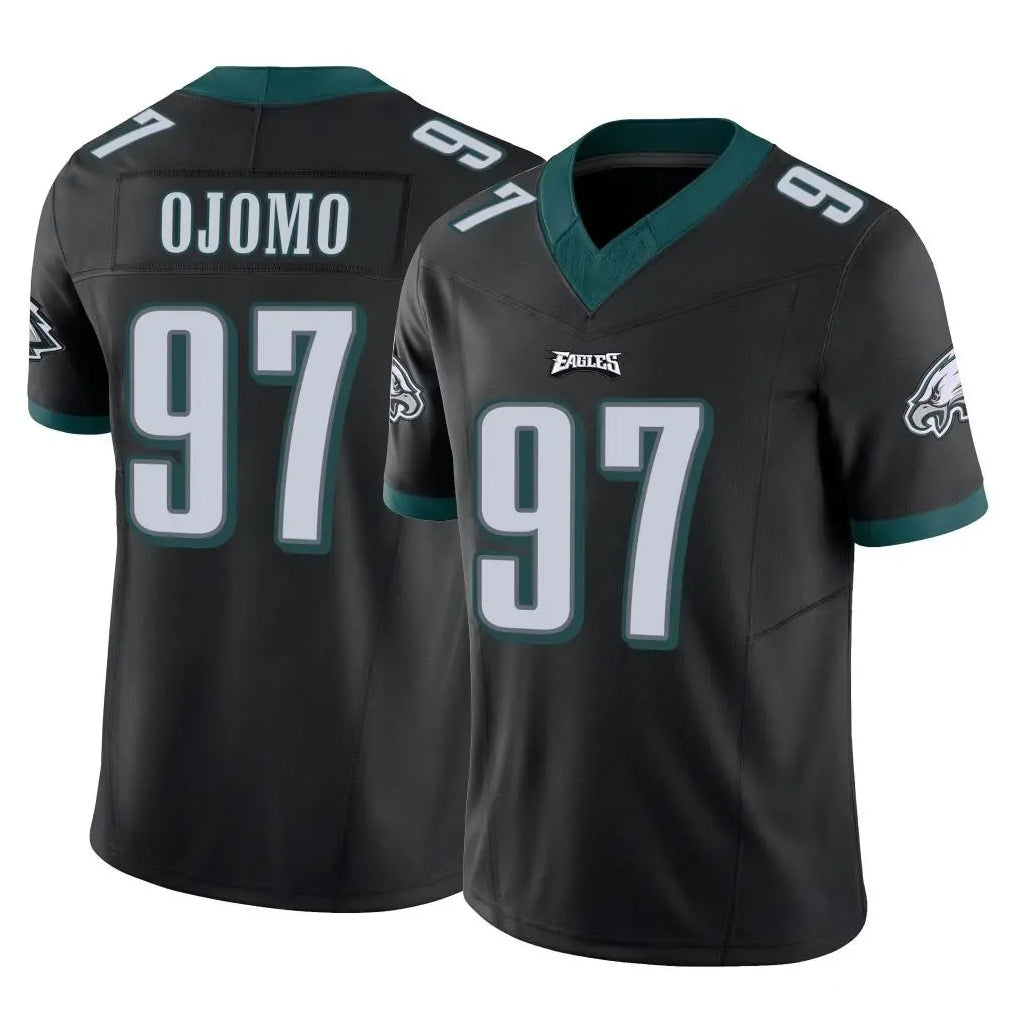 Elroe P.Eagles #97 Moro Ojomo Player Black Limited Vapor F.U.S.E. Home Game Stitched Jerseys