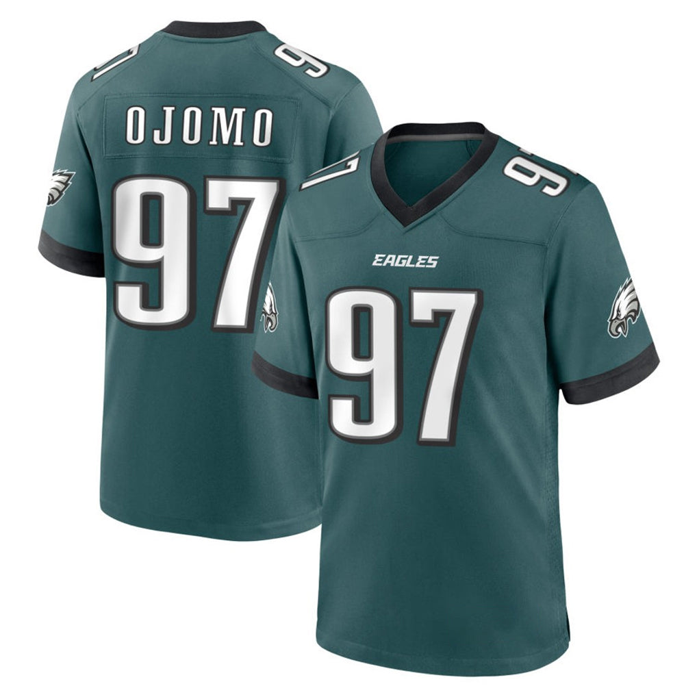 Elroe P.Eagles #97 Moro Ojomo Player Green Home Game Stitched Jerseys