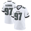 Elroe P.Eagles #97 Moro Ojomo Player White Game Home Stitched Jerseys