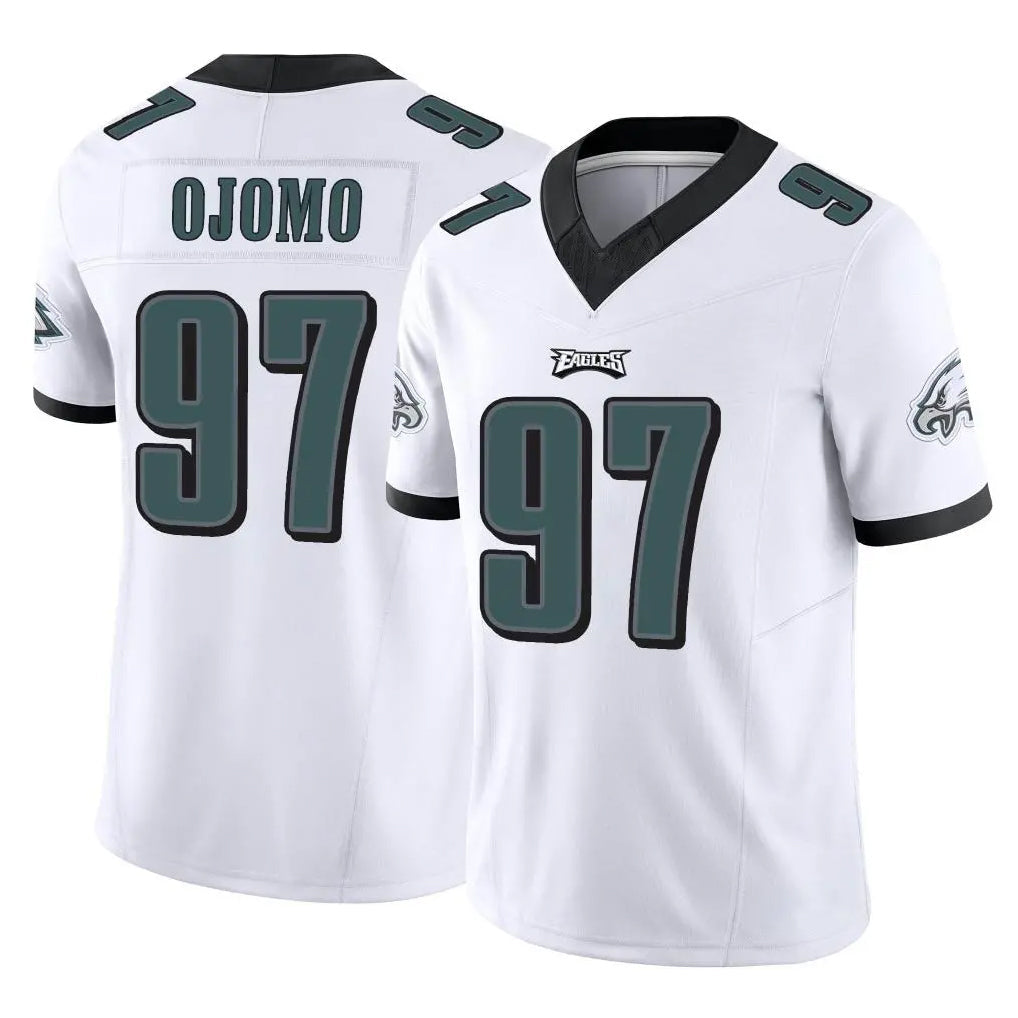 Elroe P.Eagles #97 Moro Ojomo Player White Limited Vapor F.U.S.E. Home Game Stitched Jerseys