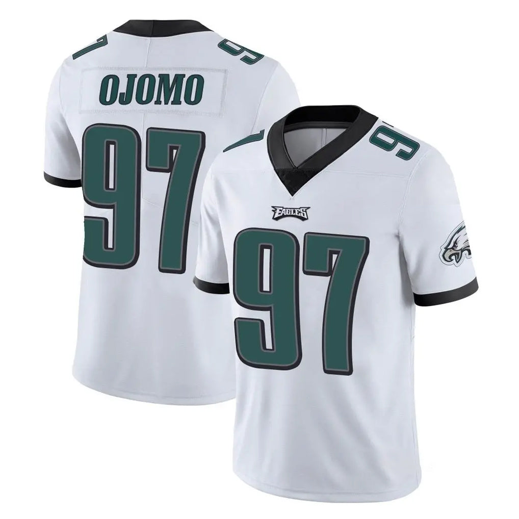 Elroe P.Eagles #97 Moro Ojomo Player White Limited Vapor Untouchable Home Game Stitched Jerseys