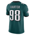 Elroe P.Eagles #98  Jalen Carter Midnight Green Team Vapor F.U.S.E. Stitched Limited Jerseys