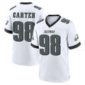 Elroe P.Eagles #98 Jalen Carter Player White Game Home Stitched Jerseys