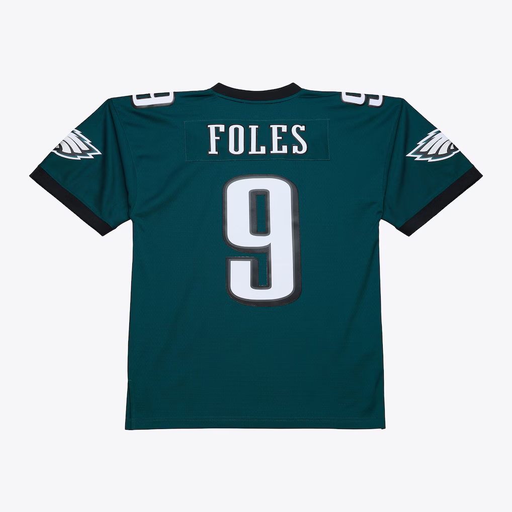 Elroe P.Eagles #9 Nick Foles Mitchell & Ness Midnight Green Legacy Replica Jersey Stitched Puhic Game Jerseys