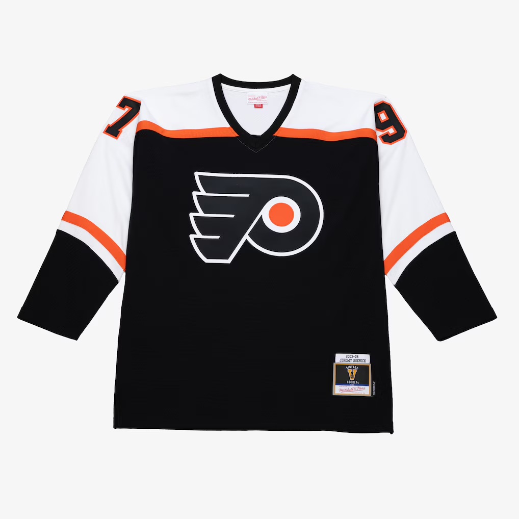 Elroe P.Flyers Jeremy Roenick Mitchell & Ness Black 2003 Power Play Jerseys